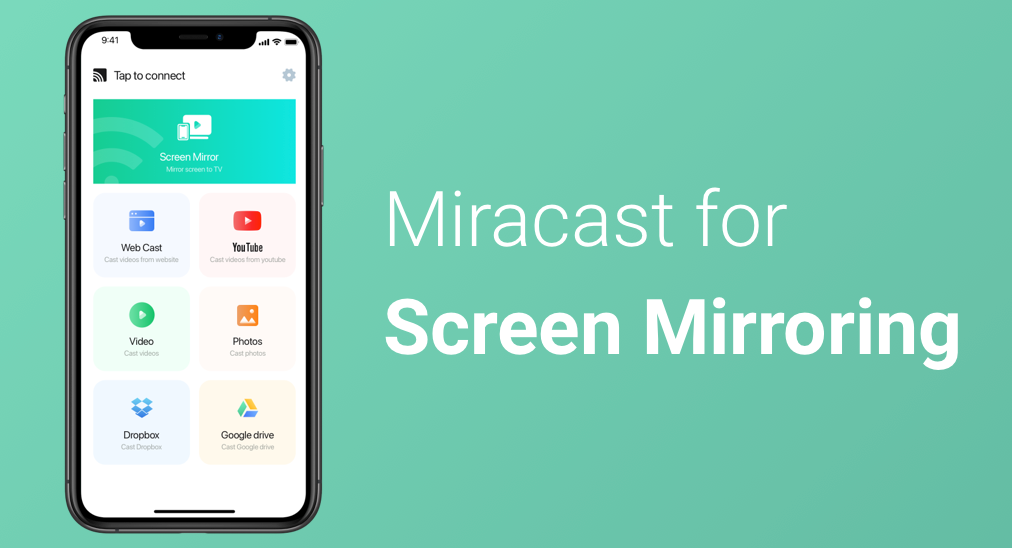 Miracast-App: Bildschirmübertragung
