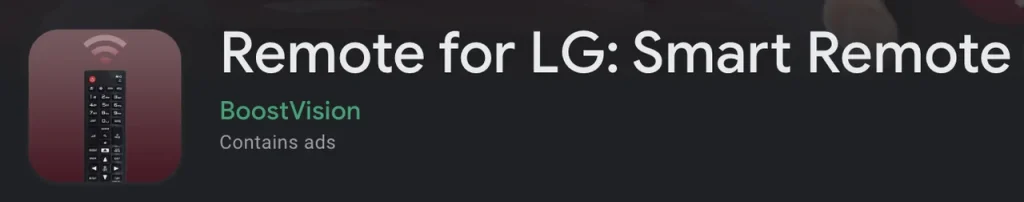 LG Remote on Google Play