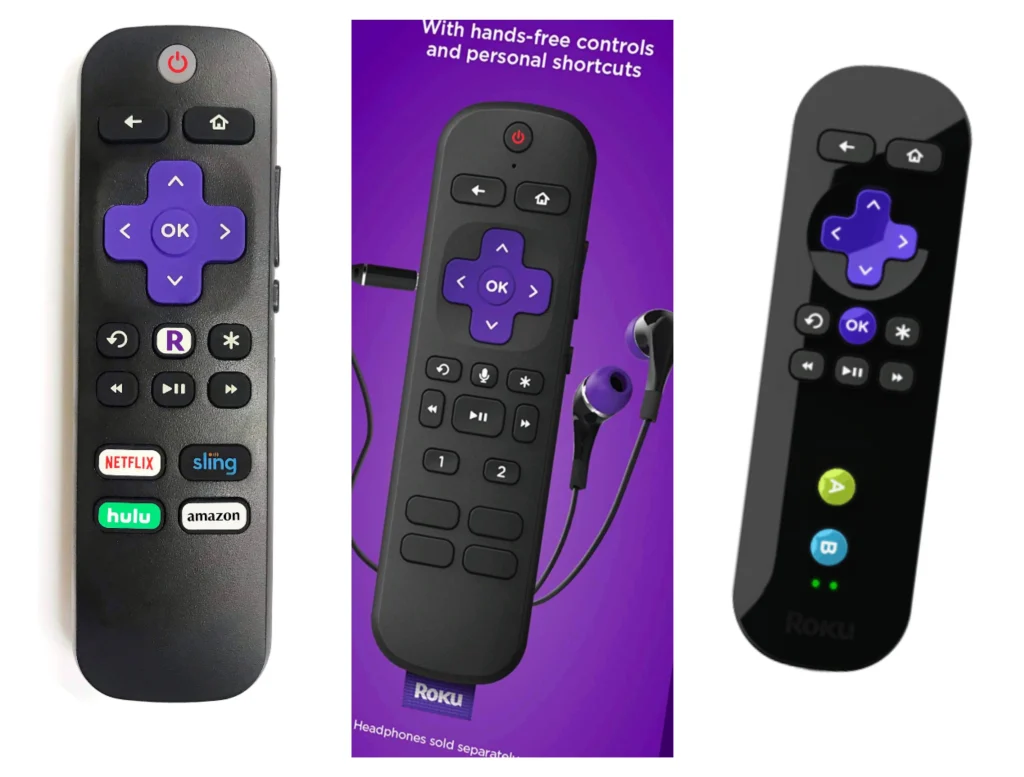 three types of regular remotes