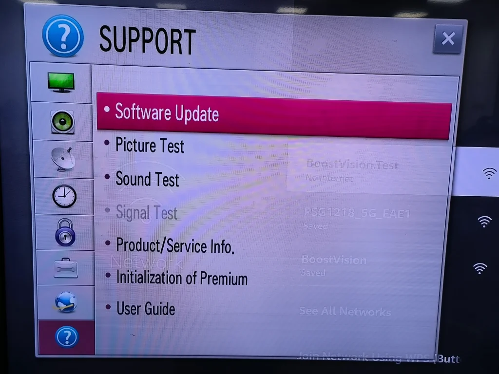 select Software Update
