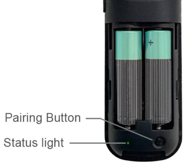 locate the pairing button on the Roku remote