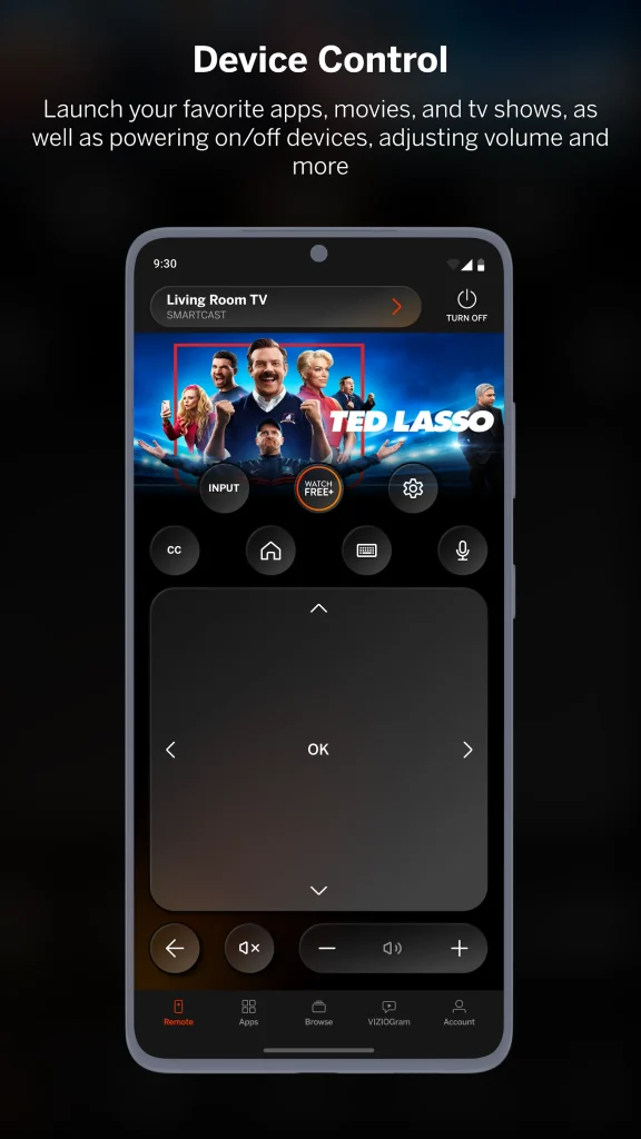 the Vizio Mobile app by Vizio