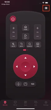 the LG TV Remote app from BoostVision