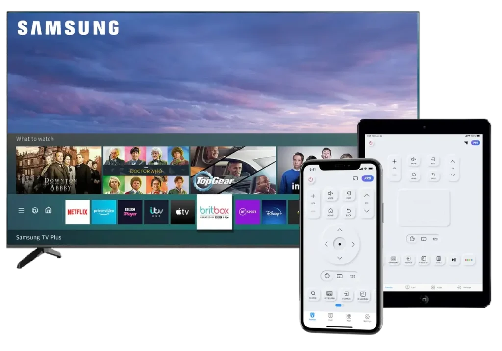 the Samsung TV Remote app by BoostVision