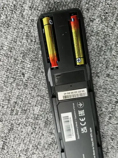 replace batteries from the Sony remote