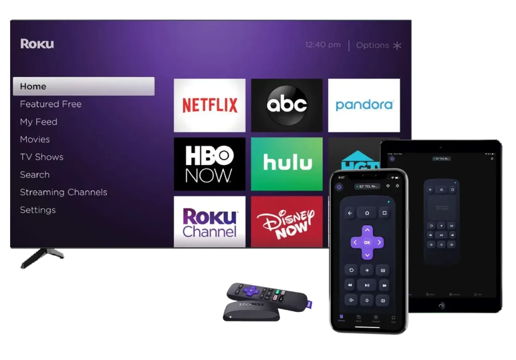 turn a phone to Roku TV remote by BoostVision's app