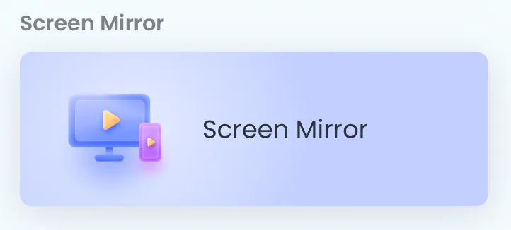 Screen Mirror button