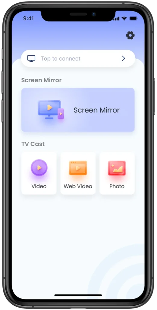 the screen mirroring app from BoostVision