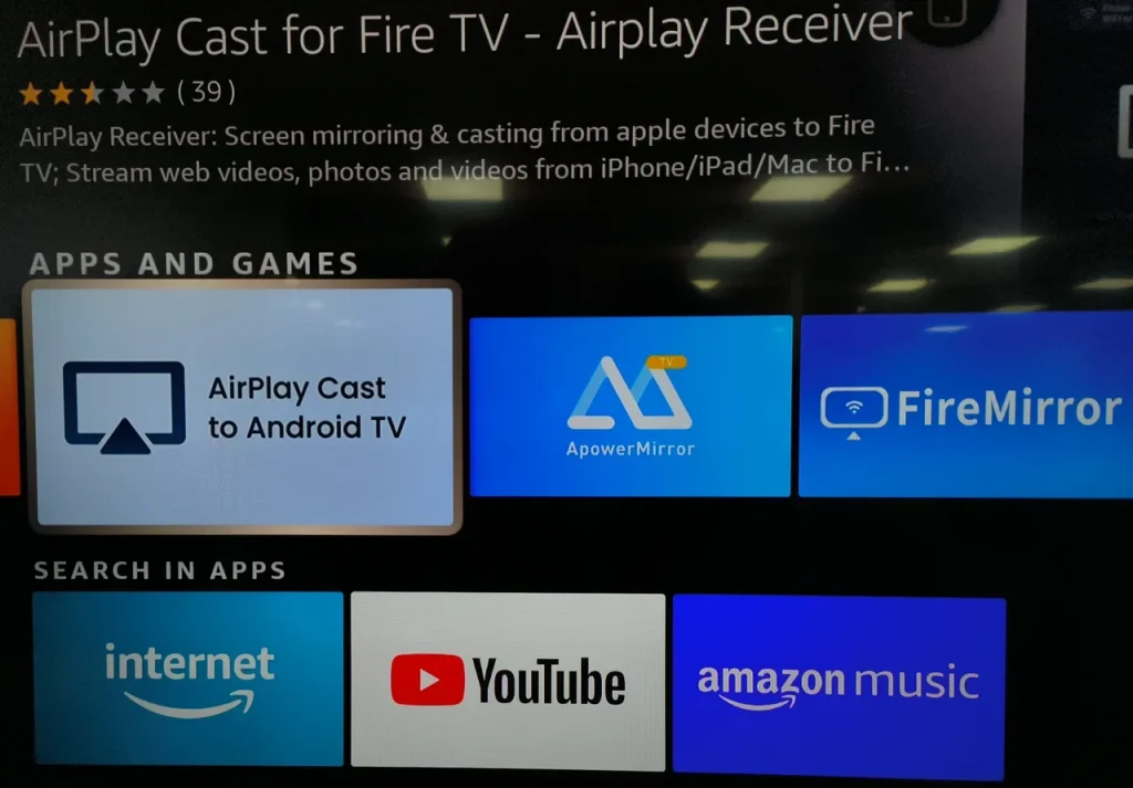 find the AirPlay Cast app from BoostVision
