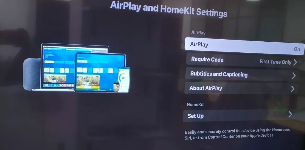 turn on AirPlay on Roku