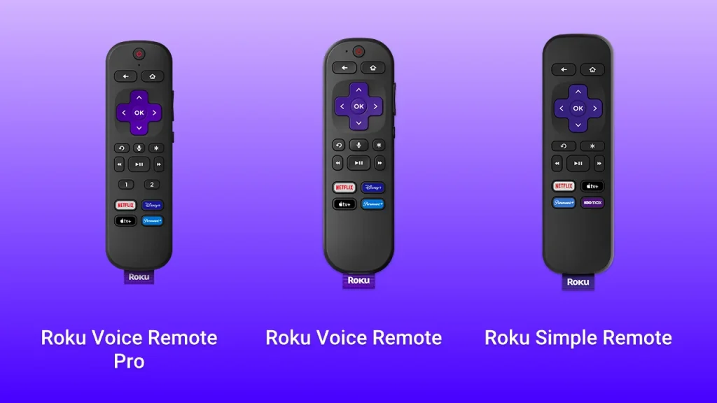 different types of Roku remotes