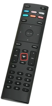 locate the V or VIA button on the Vizio TV remote