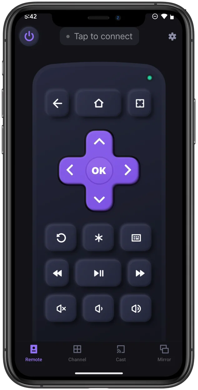 the Roku Remote app from BoostVision