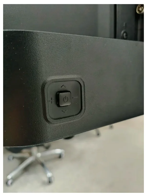 locate the power button on the Samsung TV