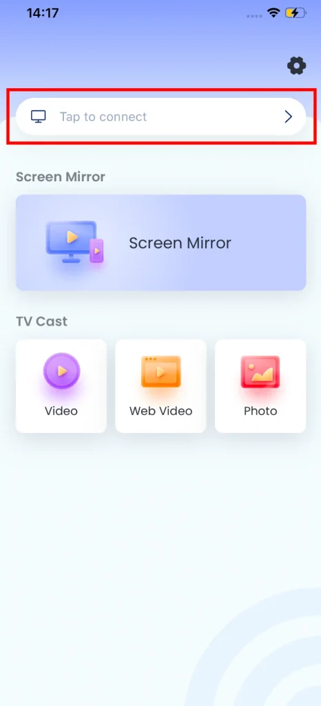 Tap to Connect Screen Mirroring to TV