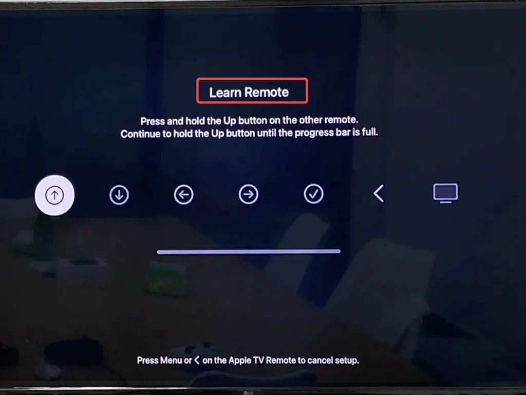 Assign buttons on the Learn Remote interface
