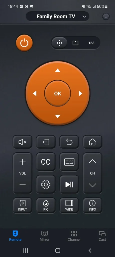 Universal Vizio Smart TV Remote App of BoostVision