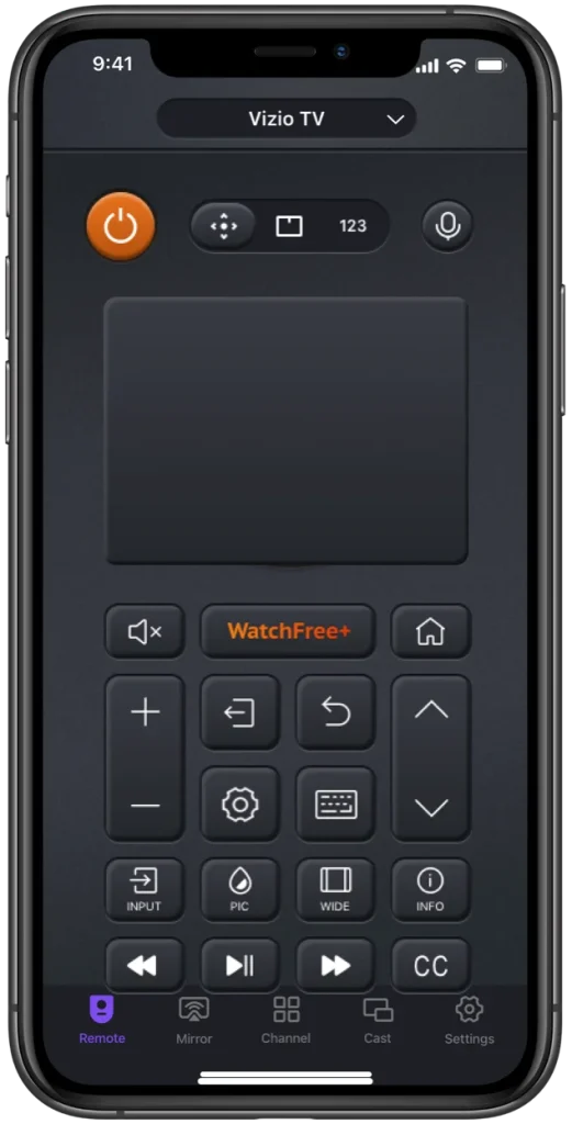the Vizio TV Remote application by BoostVision