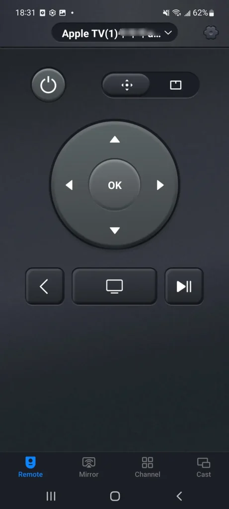 Universal Apple TV Remote App of BoostVision