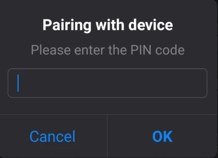 Pairing with device page on the Universal Apple TV Remote App