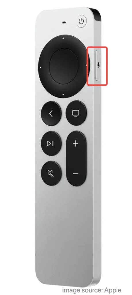 the Siri button of Siri Remote (3rd generation)