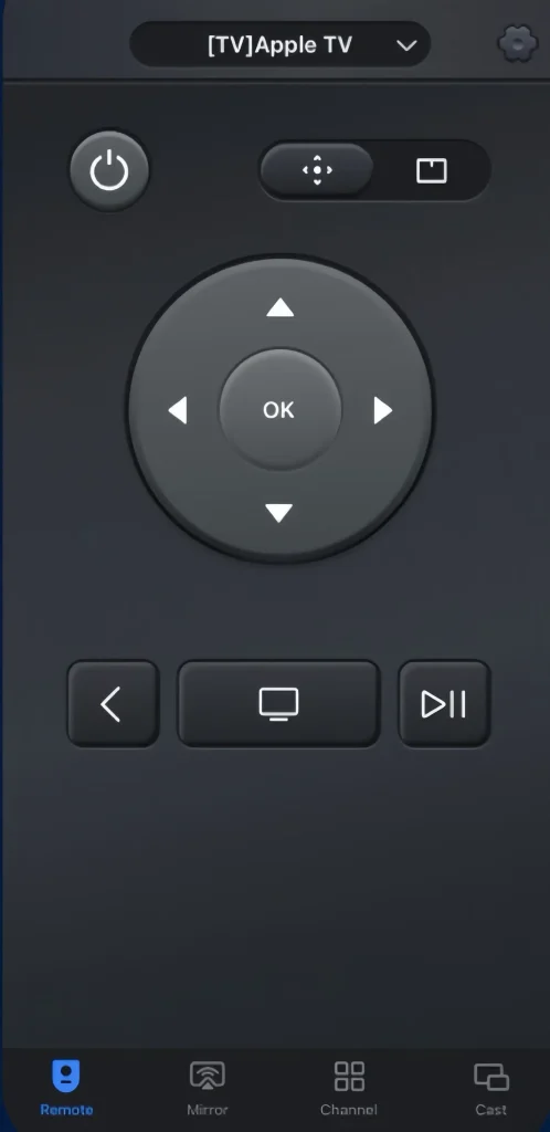 Apple TVの汎用型リモコンアプリ