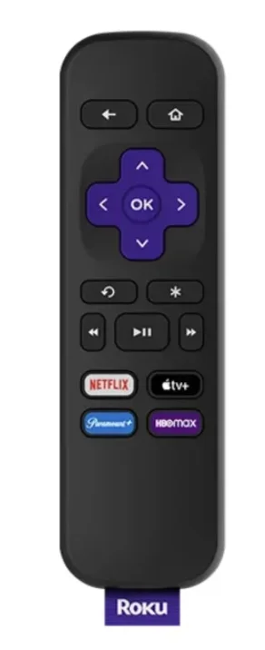 the Roku Simple Remote