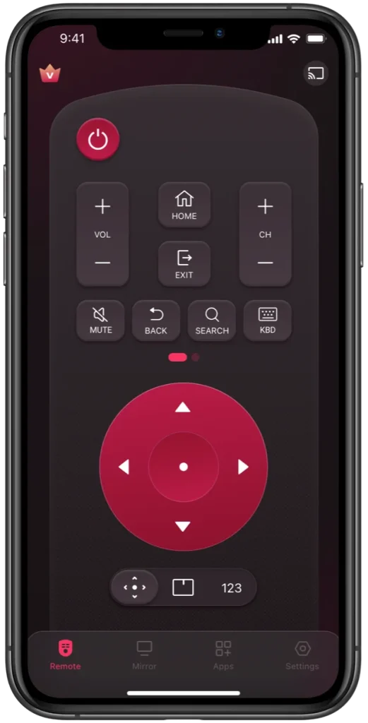 the LG TV Remote app designed by BoostVision