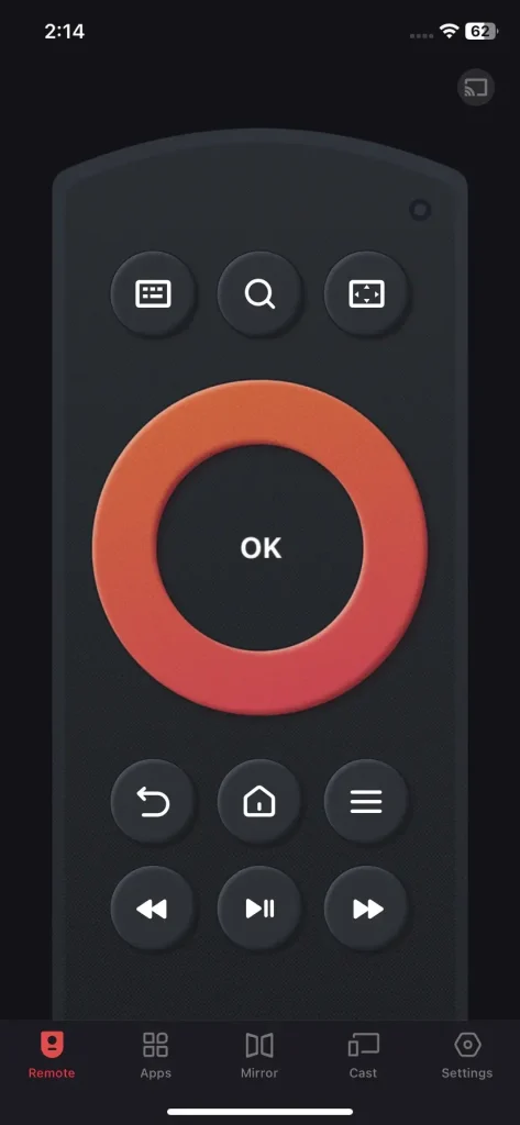 Fire TV remote app of BoostVision