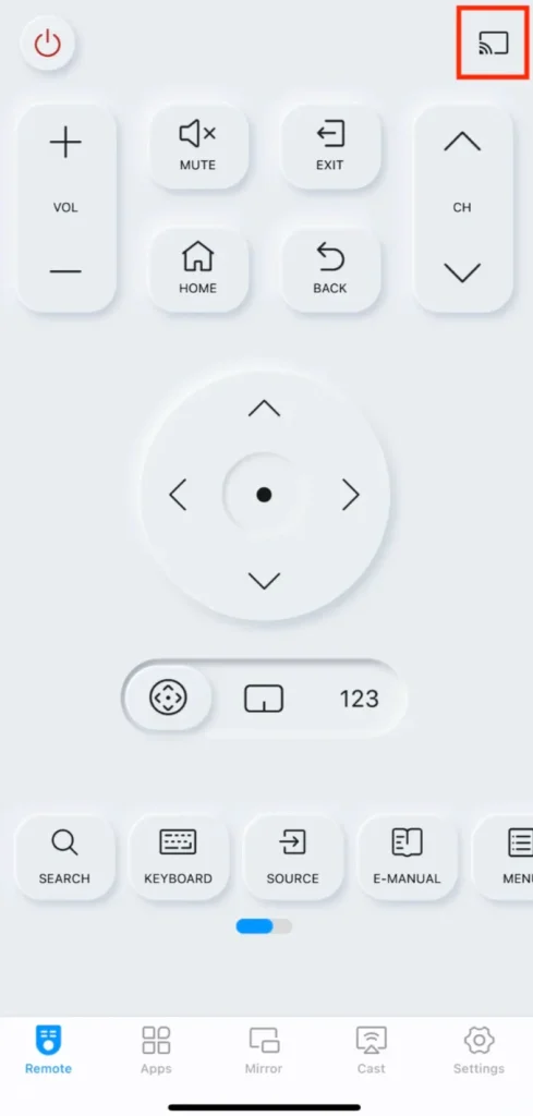 tap "connect" on the remote app