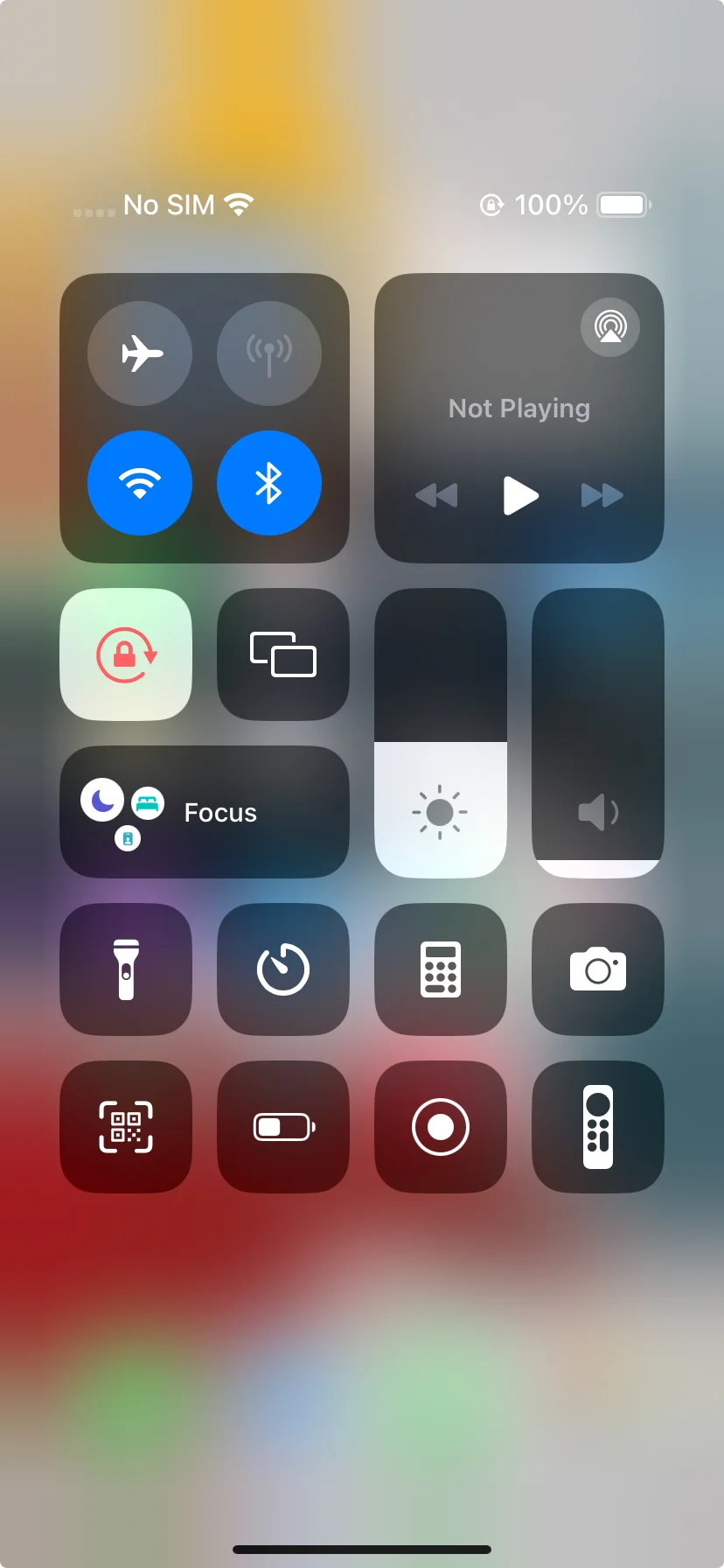 find Apple TV Remote in the Control Center