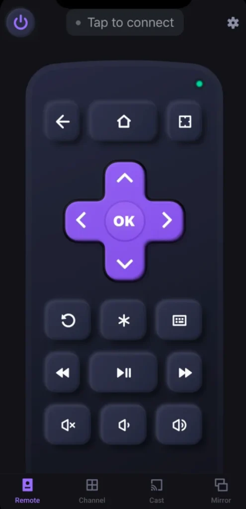 the Roku TV & Stick Remote app from BoostVision