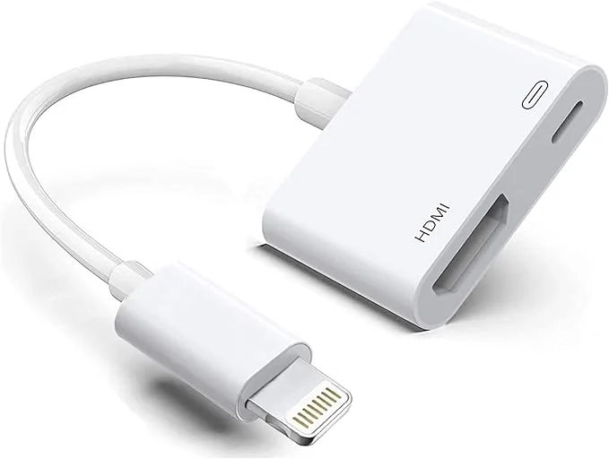 the HDMI adapters for iPhone and iPad