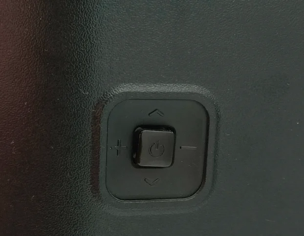 find the power button on the back of Samsung TV