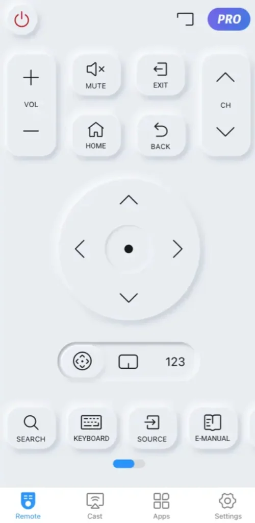 the Samsung TV Remote app