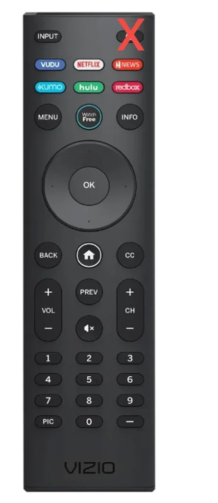 Vizio remote power button may not be working