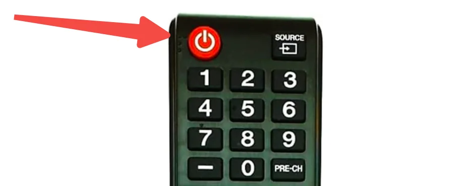 the power button on Samsung TV basic remote