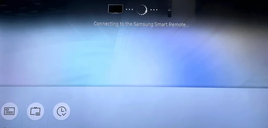 Samsung TV trying pairing a smart remote