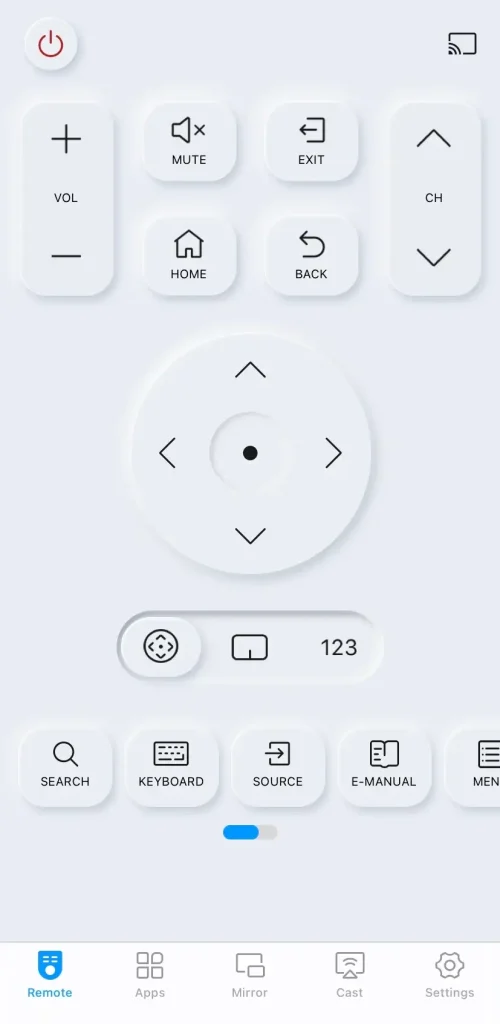 Samsung TV remote app of Boostvision