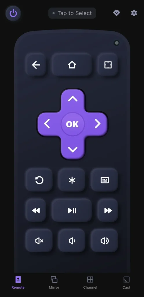 Roku TV remote app of BoostVision