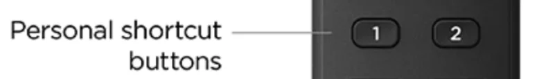 Personal shortcut buttons on Roku remote