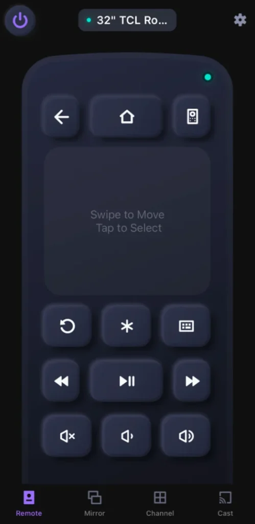 the Roku remote app from BoostVision