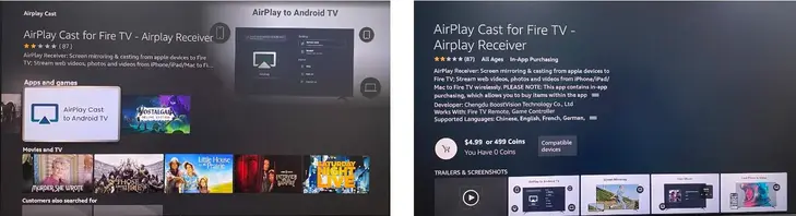 Application AirPlay Diffuser pour Fire TV