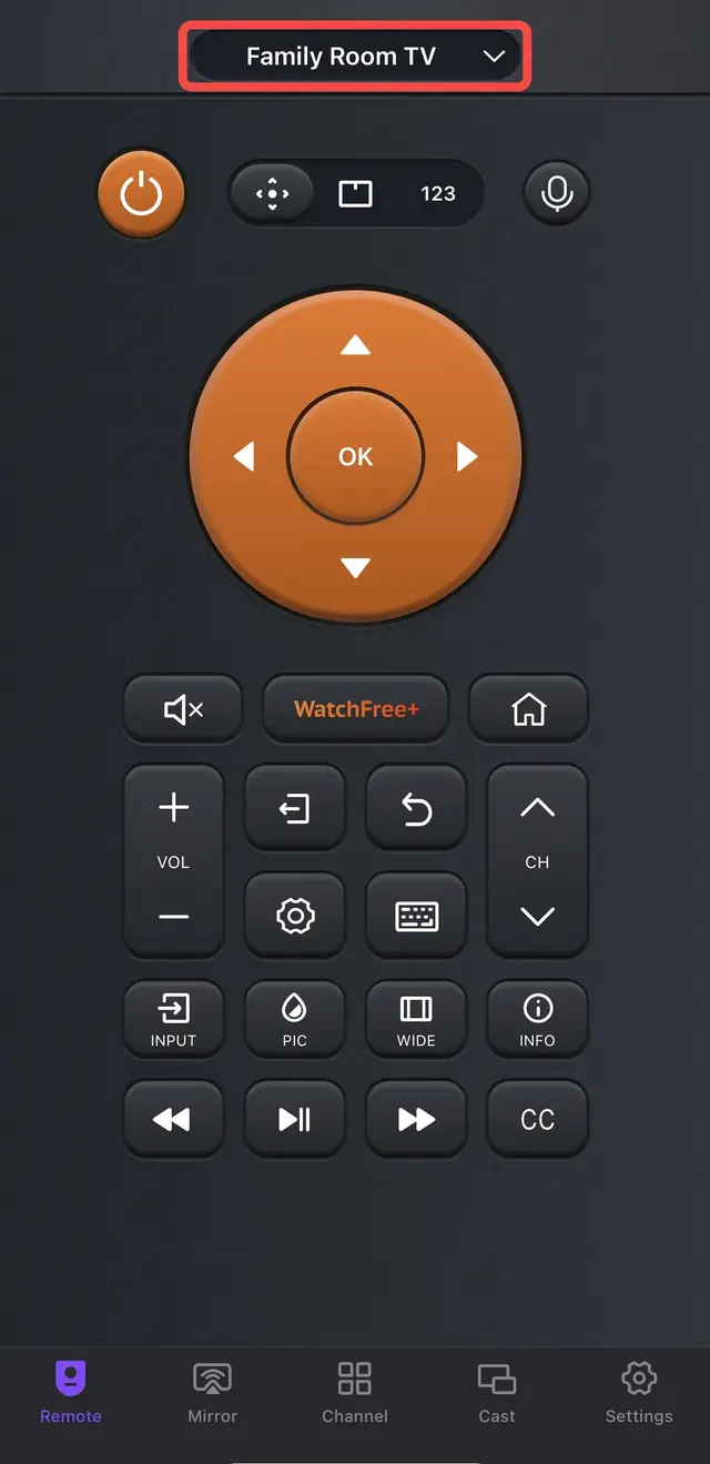 Paired universal remote interface