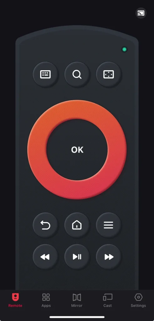 the virtual Fire TV Stick controller