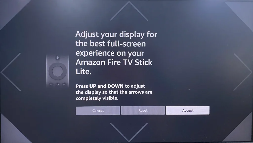 adjust display on Firestick