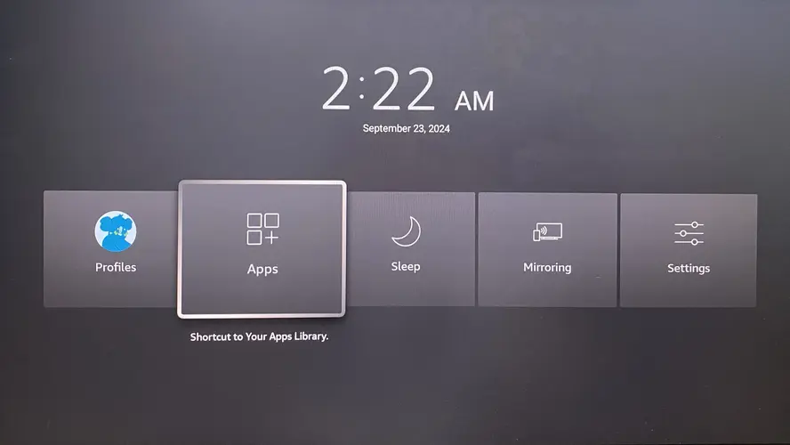 Apps section on FireStick