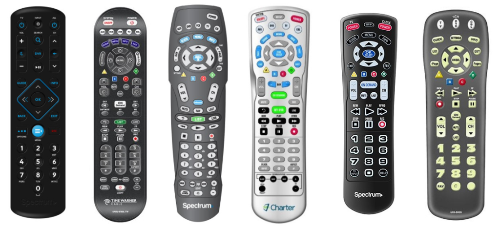 Different Spectrum remotes