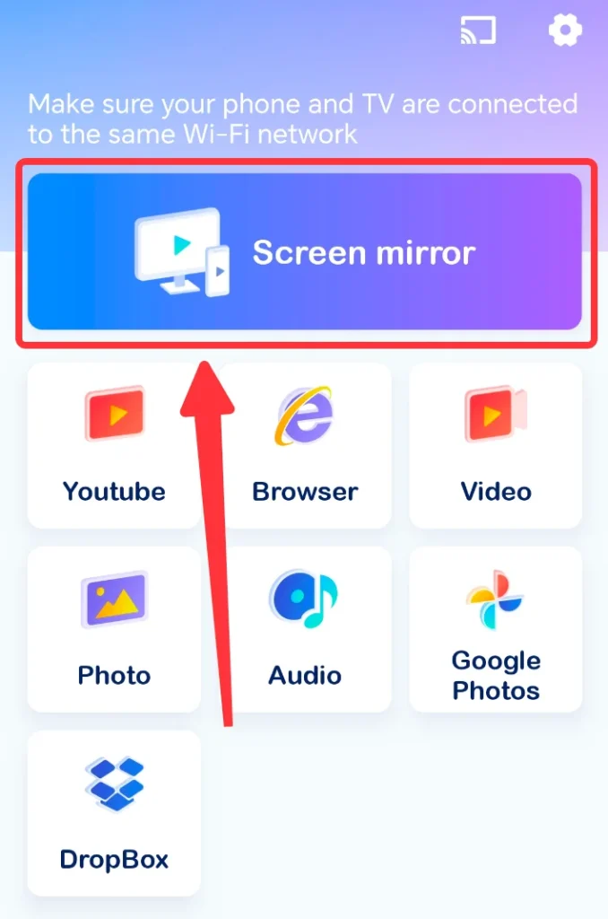 Screen mirror icon