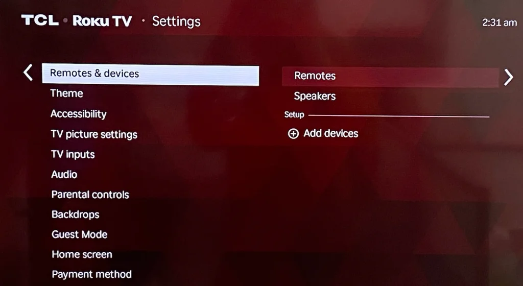 TCL Roku TV support Bluetooth speakers